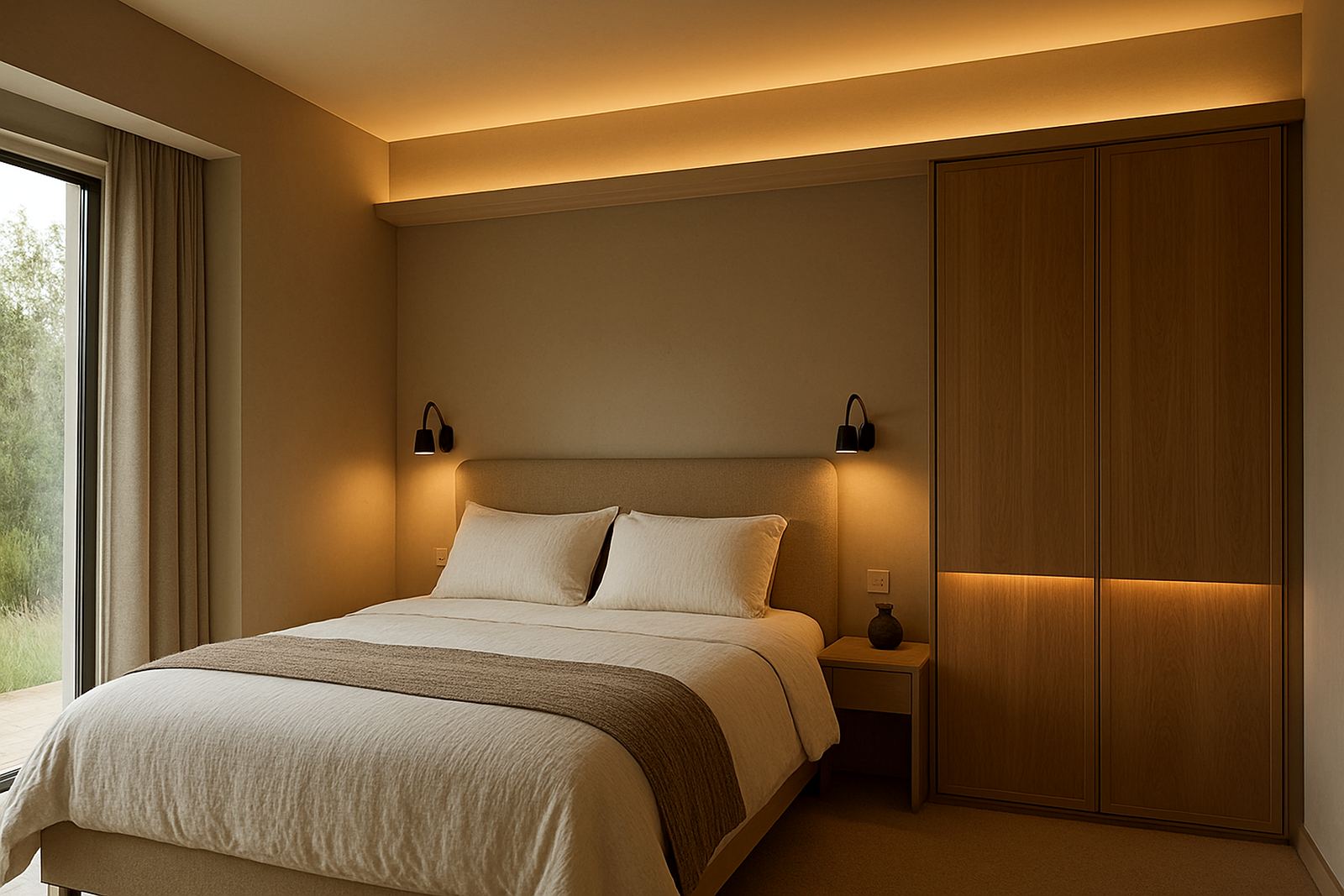 Bedroom Lighting Layers