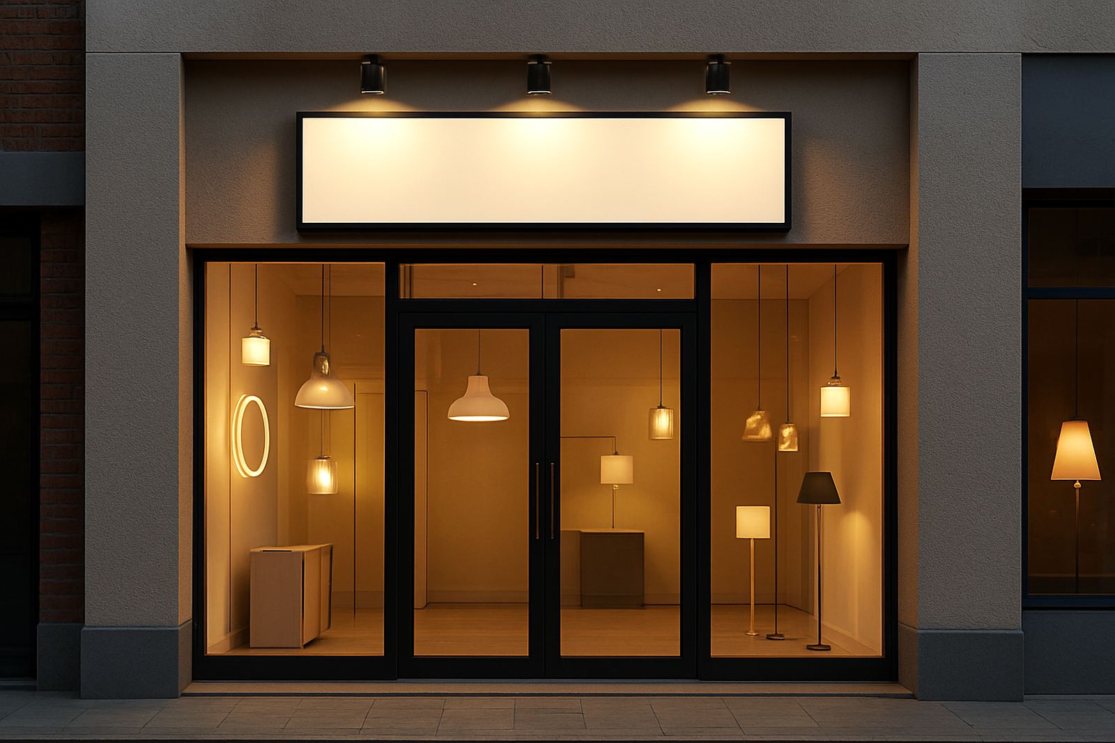 Shopfront Sign Lighting